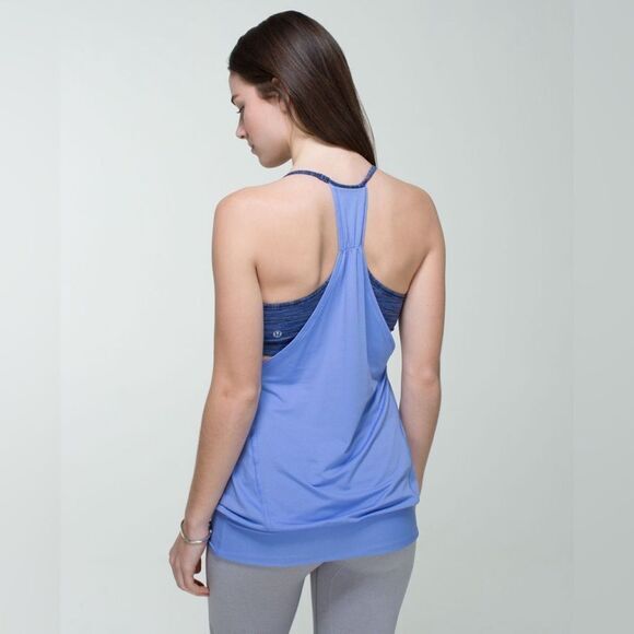 Lululemon No Limits Tank Top Lullaby /‎ Wee Are From Space Cadet Blue 6 - Picture 1 of 6